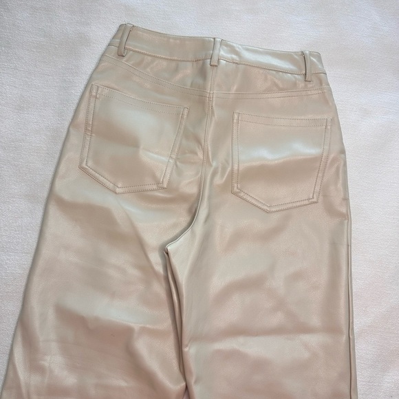 Gisele natural beige leather pants - Picture 6 of 8